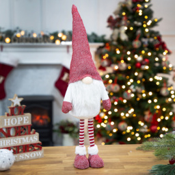 The Christmas Workshop Red Standing Gonk Decoration 63cm - Size: 63 x 11 x 18cm - Wilko - thumbnail 6