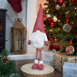 The Christmas Workshop Red Standing Gonk Decoration 63cm - Size: 63 x 11 x 18cm - Wilko - thumbnail 4