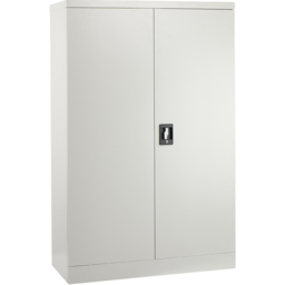 MMT Furniture Designs 2 Door Grey Steel Lockable Filing Cabinet - Size: 140 x 90 x 40cm - Wilko - thumbnail 3