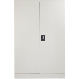 MMT Furniture Designs 2 Door Grey Steel Lockable Filing Cabinet - Size: 140 x 90 x 40cm - Wilko - thumbnail 4