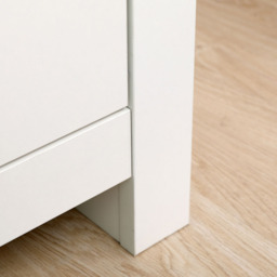 FurnitureHMD 2 Drawer Single Shelf White and Oak Effect Wooden Corner TV Unit - Size: 58 x 85 x 39cm - Wilko - thumbnail 6