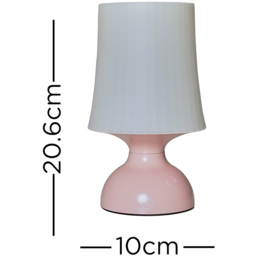 ValueLights Colmar Pink LED Garden Table Lamp - Size: 20.6 x 10 x 10cm - Wilko - thumbnail 7