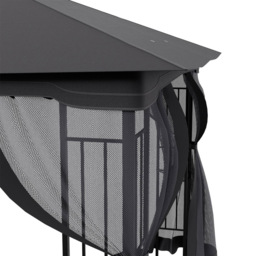Living and Home 4 x 3m Garden Gazebo with Curtains - Grey - Wilko - thumbnail 7