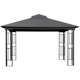 Living and Home 4 x 3m Garden Gazebo with Curtains - Grey - Wilko - thumbnail 4