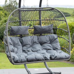 Artemis Home Haversham 2 Seater Dark Grey Swing Chair - Wilko - thumbnail 3