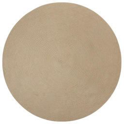 tectake Round Easy Care Rug - Size: 0.5 x 160 x 160cm - Brown - Wilko - thumbnail 1