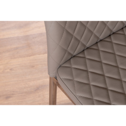 Furniturebox Valera Set of 6 Cappuccino and Chrome Faux Leather Dining Chair - Brown - Wilko - thumbnail 7
