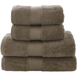 Deyongs Bliss Pima Walnut Hand Towel 2 Pack - Size: 50 x 90cm - Brown - Wilko