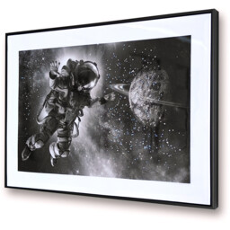 Astronaut Framed Wall Art Black - Wilko - thumbnail 4