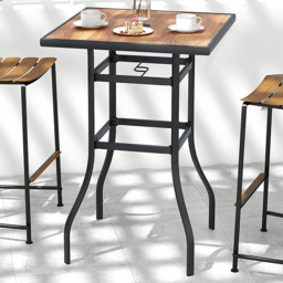 Costway Square Bar Height Poolside Table - Size: 108 x 78 x 8cm - Multi - Wilko