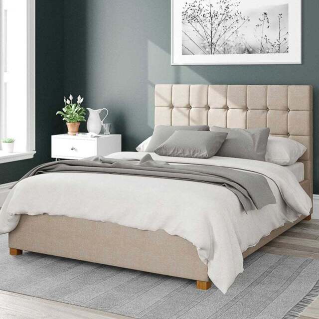 Aspire Sinatra Super King Cream Malham Weave Ottoman Bed - Aspire Beds - Wilko - image 1