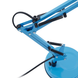 Premier Housewares Blue Metal Desk Lamp - Size: 17 x 21 x 60cm - Wilko - thumbnail 4