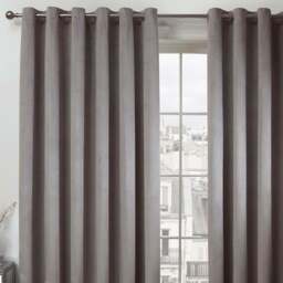 Divante Vermont Silver Velvet Blackout Curtains 168 x 183cm - Size: W 168 x D 183cm - Wilko - thumbnail 6