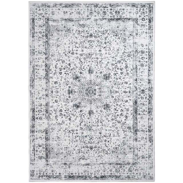 tectake Aliya Washable Rug 340 x 240cm - Size: 0.6 x 240 x 340cm - Grey - Wilko - image 1