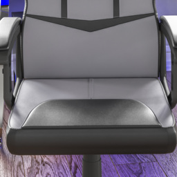 Vida Designs Comet Grey and Black Swivel Office Chair - Size: 55 x 58 x 101cm - Wilko - thumbnail 5