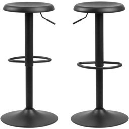 Florence Finch Black Bar Stool Set of 2 - Furniture To Go - Wilko - thumbnail 4