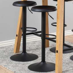 Florence Finch Black Bar Stool Set of 2 - Furniture To Go - Wilko - thumbnail 1