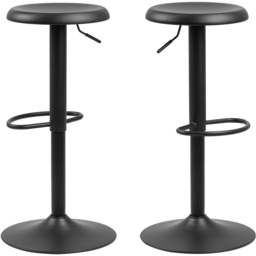 Florence Finch Black Bar Stool Set of 2 - Furniture To Go - Wilko - thumbnail 3