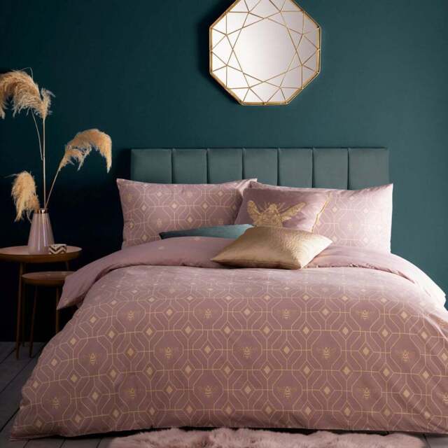 furn. Bee Deco Single Blush Duvet Set - Pink - Wilko - image 1