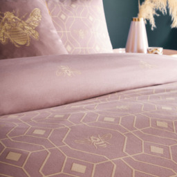 furn. Bee Deco Single Blush Duvet Set - Pink - Wilko - thumbnail 4