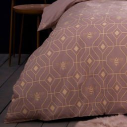 furn. Bee Deco Single Blush Duvet Set - Pink - Wilko - thumbnail 5