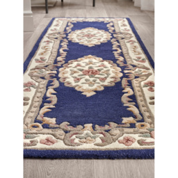 Origins Shensi Navy Runner 67 x 210cm - Blue - Origins Rugs - Wilko - thumbnail 4