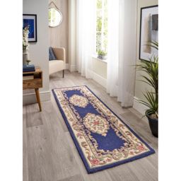 Origins Shensi Navy Runner 67 x 210cm - Blue - Origins Rugs - Wilko - thumbnail 3