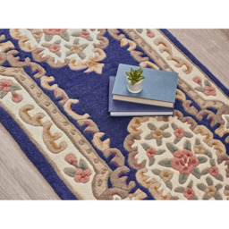 Origins Shensi Navy Runner 67 x 210cm - Blue - Origins Rugs - Wilko - thumbnail 5
