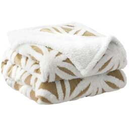Velosso Latte Orbit Sherpa Throw 127 x 152cm - Size: 127 x 152 x 1cm - Wilko - thumbnail 1
