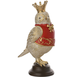 The Seasonal Gift Co Regal Tidings Royal Red Robin Christmas Decoration 14cm - Size: 14 x 8 x 6cm - The Seasonal Gift Co. - Wilko