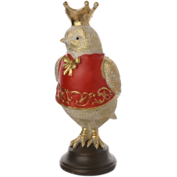 The Seasonal Gift Co Regal Tidings Royal Red Robin Christmas Decoration 14cm - Size: 14 x 8 x 6cm - The Seasonal Gift Co. - Wilko - thumbnail 3