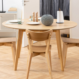Florence Roxby Round Dining Table Oak - Brown - Furniture To Go - Wilko