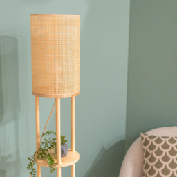 ValueLights Elsa Wooden 3 Shelf LED Floor Lamp - Cream - Wilko - thumbnail 5