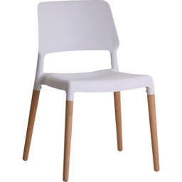 Riva Set of 2 White Dining Chair - LPD Home - Wilko - thumbnail 3
