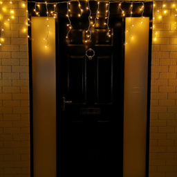 Samuel Alexander 1000 Vintage Gold LED White Cable Frosted Icicle Light 25m - Size: 5 x 2500 x 5cm - Wilko
