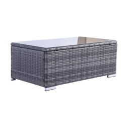 Outdoor Living Dunham Rattan 4 Seater Garden Dining Set Grey - Wilko - thumbnail 4