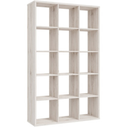 Florence Mauro Multi Shelf Sand Oak Bookshelf - Size: 15 Shelf - Brown - Wilko - thumbnail 3