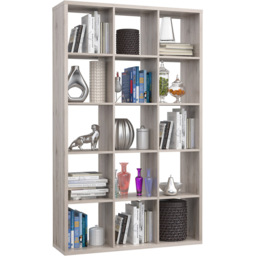 Florence Mauro Multi Shelf Sand Oak Bookshelf - Size: 15 Shelf - Brown - Wilko - thumbnail 5