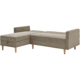 Lennox Corner Sofa Bed with Storage Grey - Size: 3 Seater - Wilko - thumbnail 3