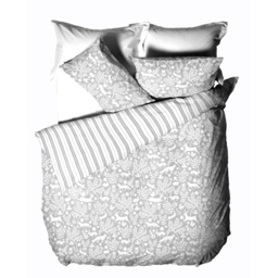 furn. Skandi Woodland Single Grey Brushed Cotton Duvet Set - Wilko - thumbnail 5