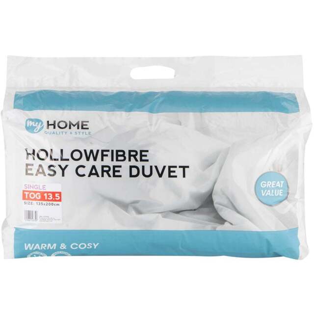 My Home Single White Duvet 13.5 Tog - Wilko - image 1