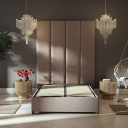 Aspire Furniture Llewelyn-Bowen Luxury Grey Saxon Twill Wall Mounted Headboard 45cm - Size: Single Pack - Aspire Beds - Wilko - thumbnail 6