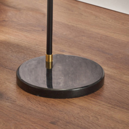 Pacific Lifestyle Theia Black and Brushed Brass Floor Lamp - Wilko - thumbnail 5