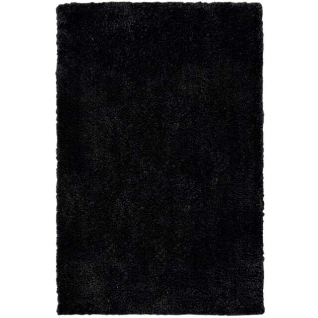 Homemaker Black Snug Plain Shaggy Rug 160 x 230cm - Wilko - image 1