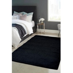 Homemaker Black Snug Plain Shaggy Rug 160 x 230cm - Wilko - thumbnail 5