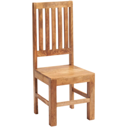 Brooklyn Napoli Toko Set of 2 Light Mango Slat Back Dining Chair - Brown - Wilko - thumbnail 3