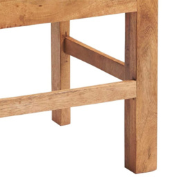 Brooklyn Napoli Toko Set of 2 Light Mango Slat Back Dining Chair - Brown - Wilko - thumbnail 4