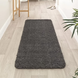 My Rug Charcoal Rug 67 x 150cm - Size: 67 x 150 x 2cm - grey - Wilko - thumbnail 3