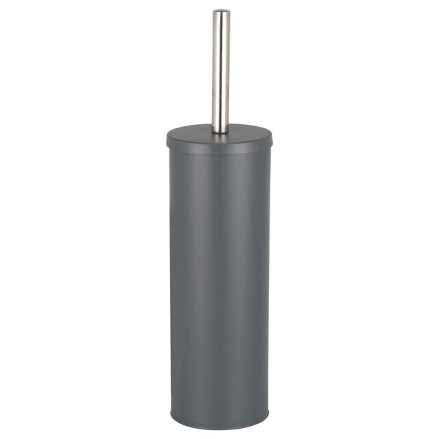 Grey Powder Coated Toilet Brush Holder - Wilko - image 1