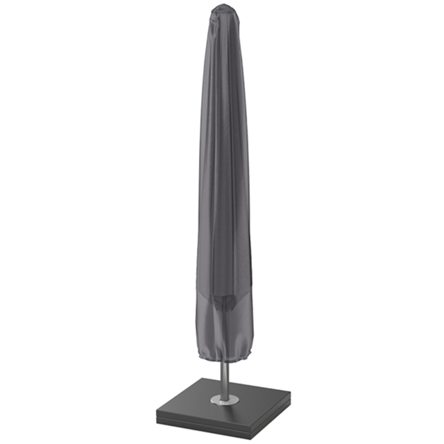 Platinum AeroCover Waterproof Centre Pole Parasol Cover 215 x 40 x 40cm - Grey - Wilko